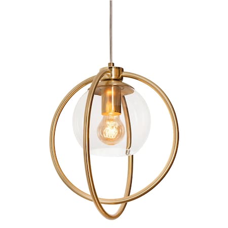 Afx Jamie 12" Pendant - Satin Brass JAMP12MBSB